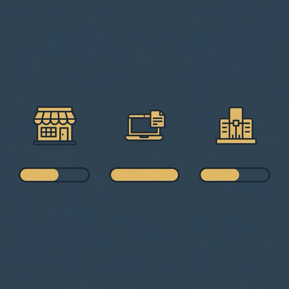Minimal 2D vector infographic comparing marketplace, freelancer, and agency hourly rates with color-coded bars in Orvus Ltd. brand palette - seo hourly rate